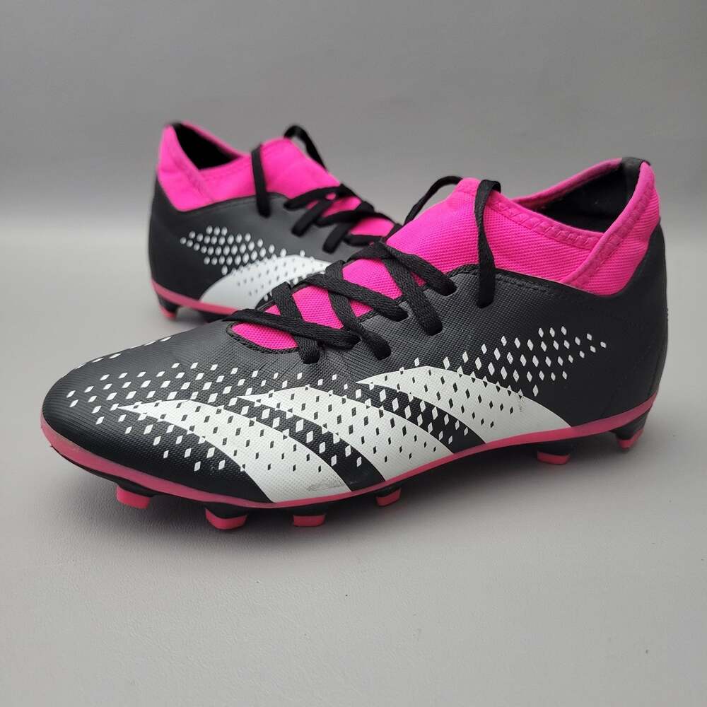 Adidas Size 5.5 Youth Predator High Definition Texture 3 Black Pink Unisex Kids